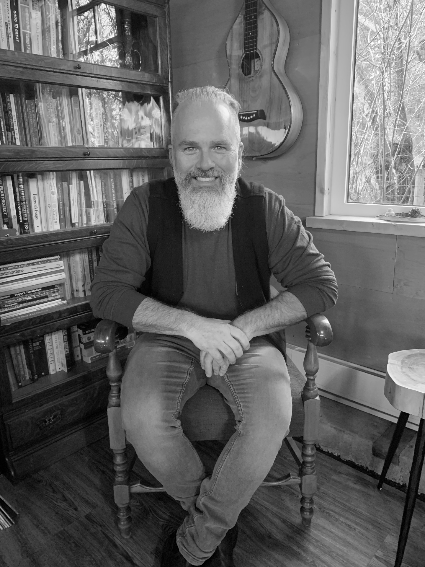 Colin How in his studio